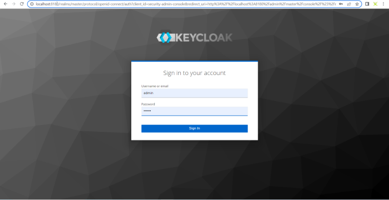 Keycloak Login