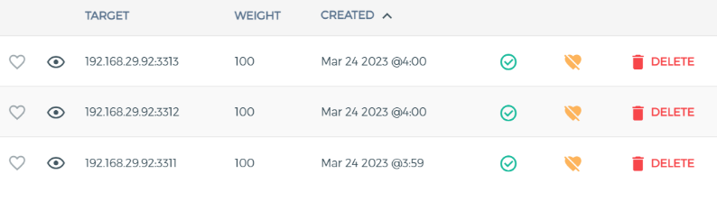 Backend Targets